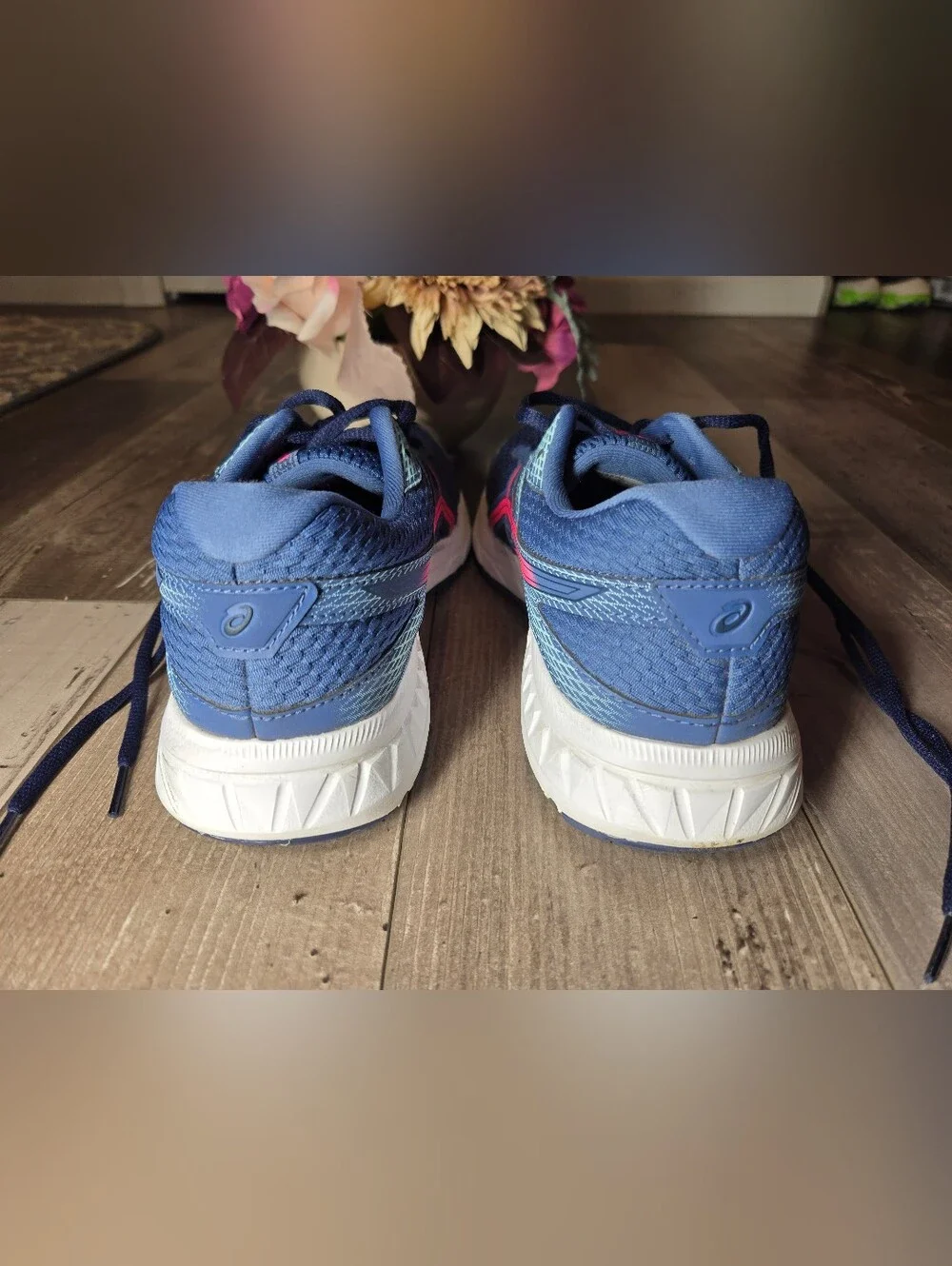 ASICS Gel‑Contend 6 Blue Pink Running Shoes – Women’s Size 8